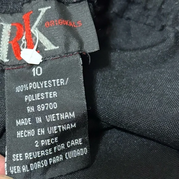 R& K Originals Vintage Red and Black Blazer with‎ Pants Set - Picture 12 of 13